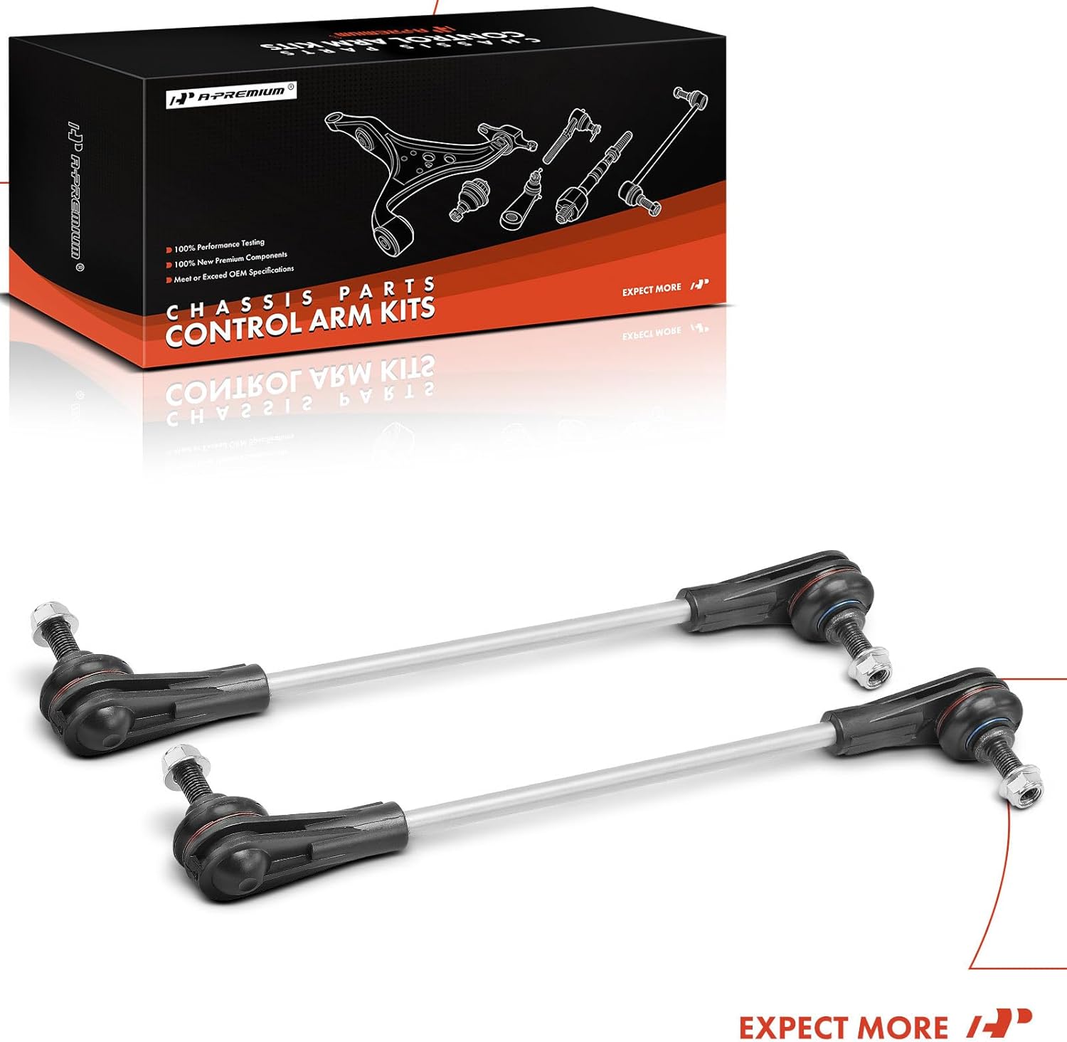 A-Premium 2 x Front Sway Bar Links Stabilizer Bar Links, Compatible with BMW 2016-2020 X1, 2020 228i xDrive Gran Coupe, 2018-2020 X2, M235i xDrive Gran Coupe & Mini Cooper Clubman, Cooper Countryman