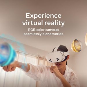 Meta Quest 3S 128GB | VR Headset — Thirty-Three Percent More Memory — 2X Graphical Processing Power — Virtual Reality Without Wires — Access to 40+ Games with a 3-Month Trial of Meta Horizon+ Included