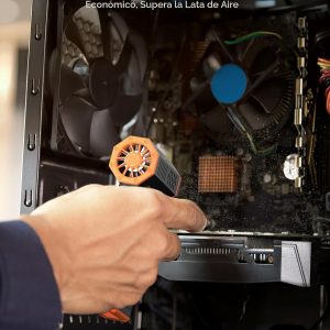 WOLFBOX MF50 Plumero de aire comprimido - Soplador eléctrico de aire de 110000RPM Super Power, soplador mini ajustable de 3 velocidades con carga rápida, soplador de polvo para computadora, teclado