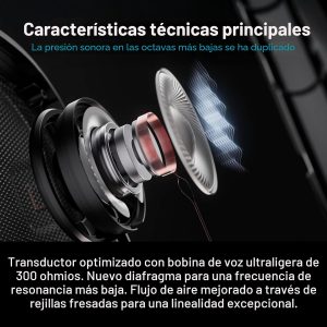 Sennheiser HD 660S2 - Auriculares de diadema de grado audiófilo con parte trasera abierta y graves profundos con rendimiento acústico refinado, auriculares para PC, música, juegos, podcasts, negro