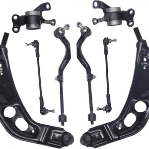 Front Control Arm Compatible with 2016-2020 BMW X1 X2 2016-2020 Mini Cooper Clubman Suspension Kit Ball Joint Bushing Sway Bar Stabilizer Link Tie Rod Assembly 31126871301 31126871302