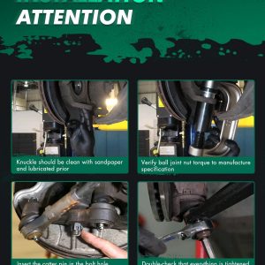 SCITOO Kit de suspensión para Honda Civic 1996-2000, con piezas de suspensión, brazo de control superior, rótula inferior, barra estabilizadora, enlace de extremo exterior interior