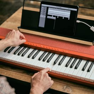Casio Casiotone CT-S1 – 61-Key Touch-Sensitive Retro Keyboard | Sleek, Portable Design for Beginners to Pros | Stereo Grand Piano + 60 AiX Tones | USB-MIDI Connectivity | Red