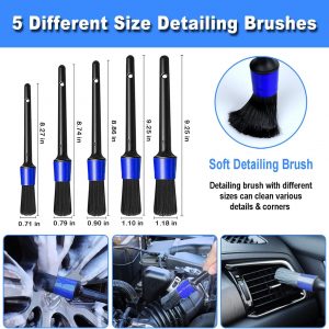 17pcs Car Detailing Kit Interior Cleaner, Car Interior Cleaning Kit with Handheld Car Vacuum, Car Detailing Brushes, Windshield Cleaning Tool, Car Cleaning Supplies, Car Accessories for Men, Women