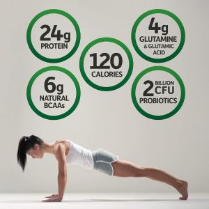 Garden of Life Sport Grass Fed Whey Protein Powder - 0.85 oz aislado de proteína de suero para mujeres y hombres con probióticos y glutamina, sin OMG, sin gluten, procesado en frío, sabor a vainilla