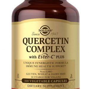 Solgar – Quercetin Complex con Ester-C Plus Cápsulas Vegetales, E2319, 1, 1