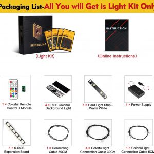 BrickBling Luz LED compatible con Lego FIFA World Cup Official Trophy, kit de iluminación creativa compatible con Lego 43020, no incluye modelo