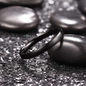 King Will Titanium Wedding Band for Men Women-Sliver/Black/Gold Plated Pure Titanium Wedding Ring, 3-9mm Widths Available Brushed Matte Design Comfort Fit Size 4-16