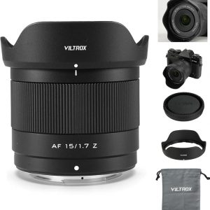 VILTROX AF 15 mm F1.7 Air Z Pocket Lens Auto Fcous F/1.7 Z-Mount Lente Portátil para Nikon Lente para Principiantes APS-C Lentes Prime de Gran Apertura