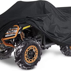 Kayme ATV Cover Waterproof Heavy Duty All Weather, Quad 4 Wheeler Cover Sun Rain Snow Protection, Fits for Honda, Yamaha, Polaris, Suzuki, Kawasaki, Can-Am Arctic Cat, XXXL (100x43x48 inch)