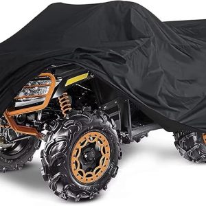 Kayme ATV Cover Waterproof Heavy Duty All Weather, Quad 4 Wheeler Cover Sun Rain Snow Protection, Fits for Honda, Yamaha, Polaris, Suzuki, Kawasaki, Can-Am Arctic Cat, XXXL (100x43x48 inch)