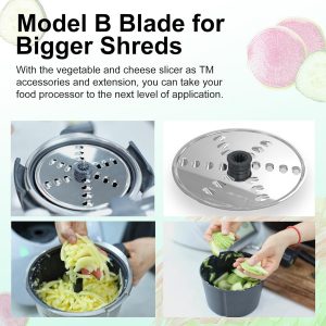Accessories Work for T M5/T M6 Thermomixer Cutter Peeler Mutifunctional Cutting set(A+B Blade)
