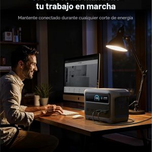 Anker SOLIX C1000 Gen 2 Estación de energía portátil, generador solar de 2,000 W (pico 3,000 W), carga completa en 49 minutos, batería LiFePO4 de 1,024 Wh para respaldo del hogar, cortes de energía y campamento (panel solar opcional)