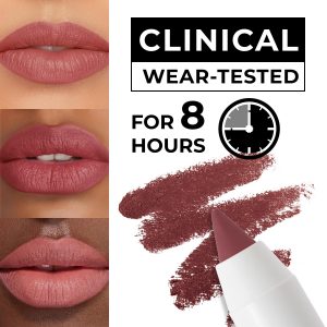 Lamel Lip Liner Pencil - Berry - 2-in-1 Waterproof Lip Liner - 8-Hour Wear, Creamy Texture, Sharpenable, High Pigment - Provides Smooth Finish or Full Coverage - N.404