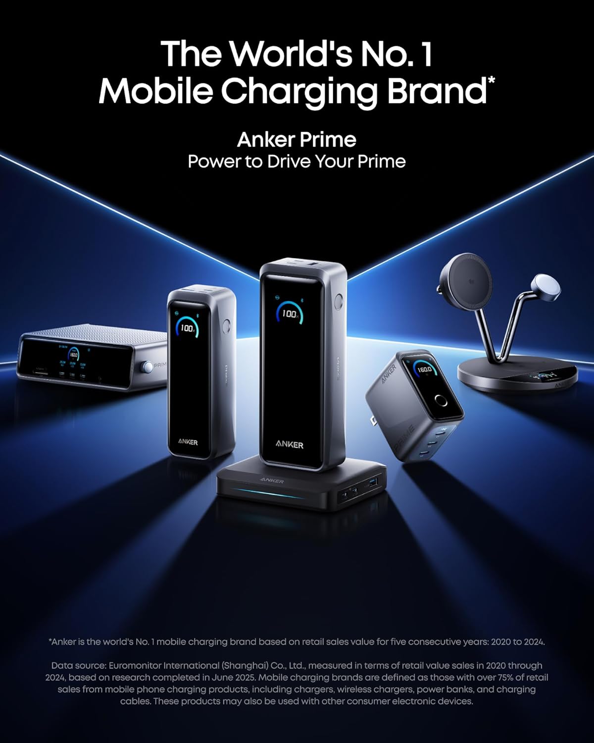 Anker Prime Power Bank, banco de energía portátil de 3 puertos de 26,250 mAh con salida máxima de 300 W, carga bidireccional, aprobado por la TSA, control por aplicación, para MacBook, iPhone 17/16