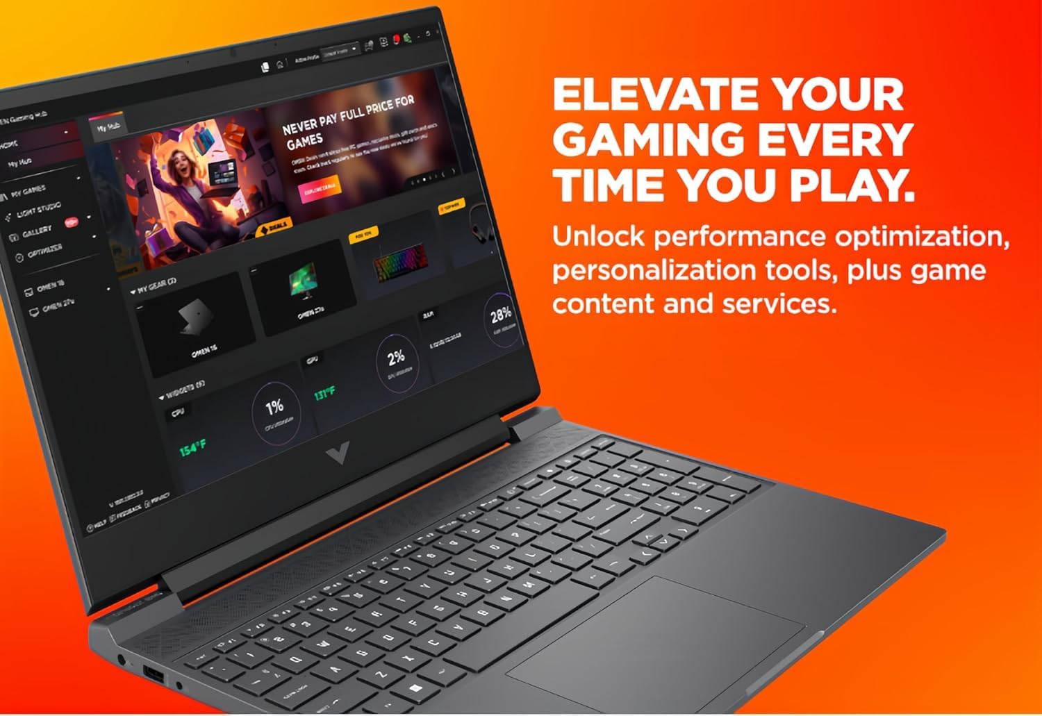 HP Victus 15 Gaming Laptop 15.6" FHD IPS 144Hz (AMD FreeSync Premium) AMD 6-core Ryzen 5 7535HS 16GB DDR5 1TB SSD Radeon RX 6550M (>RTX3050) Backlit USB-C Fast Charging Win11 ICP Printer Cable