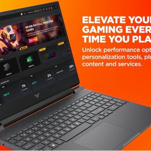 HP Victus 15 - Laptop para juegos de 15.6 pulgadas, FHD IPS 144 Hz (AMD FreeSync Premium) AMD 6 núcleos Ryzen 5 7535HS 8 GB DDR5 512 GB SSD Radeon RX 6550M (>RTX3050) Cable de impresora USB-C