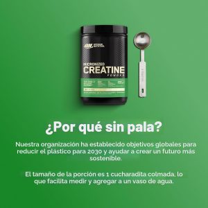 Optimum Nutrition Creatina Micronizada Monohidrato en Polvo, Sin Sabor, 120 Porciones, 600 Gramos (El Embalaje Puede Variar)