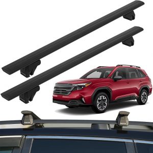 FelicValo 53” All-Metal 330lbs Roof Rack Cross Bars Universal Fit Raised Side Rails, Heavy Duty Aluminum Crossbars for Cargo Carrier Kayak