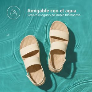 DREAM PAIRS Sandalias de agua con plataforma para mujer, ajustables, ligeras, impermeables, para verano, playa, sandalias gruesas