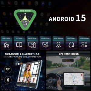 2026 Android tablet 10 inch, Android 15 Tablet with Keyboard, 24GB+256GB+2TB Expand, 2 in 1 Tablets with Gemini AI, 8-Core, 8000mAh, Widevine L1, GMS, Tablets PC with Case, Mouse, Stylus (Black Case)