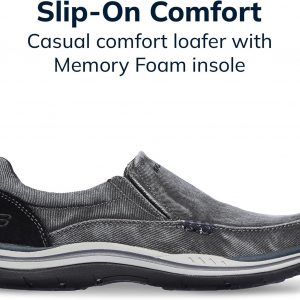 Skechers Mocasines sin Cordones Expected Avillo de Ajuste Relajado para Hombre