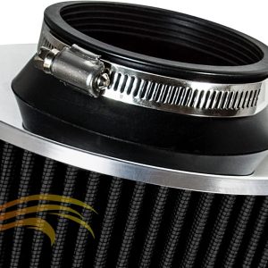 Rtunes Racing Kit de admisión de aire frío + filtro combinado negro compatible con Honda Civic Si 2.0L I4 06-11