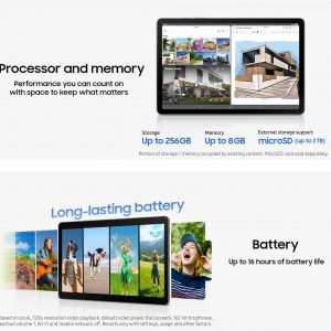 Samsung Galaxy Tab S10 Lite, 6 GB de RAM, 128 GB, expansión de 2 TB, batería de larga duración, pantalla LCD de 10.9 pulgadas, S Pen para tomar notas, Exynos 1380, Circle to Search, herramientas de IA