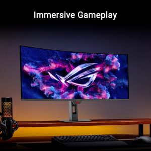 ASUS ROG Strix 34” Ultrawide QD-OLED HDR Gaming Monitor (XG34WCDG) - 3440x1440, 175Hz, 0.03ms, OLED Care Pro, True 10-bit, G-SYNC Compatible, DisplayWidget, Extreme Low Motion Blur, 3 yr Warranty