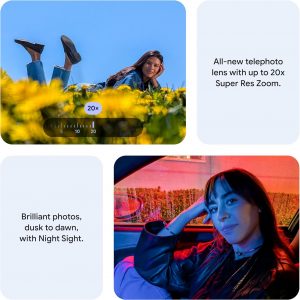 Google Pixel 10 (eSIM Only) Unlocked Android Smartphone - Gemini AI Assistant - Advanced Triple Rear Camera, Fast-Charging 24+ Hour Battery, and 6.3" Actua Display - 128 GB (2025 Model) (Renewed)