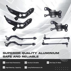 Front Control Arm Compatible with 2016-2020 BMW X1 X2 2016-2020 Mini Cooper Clubman Suspension Kit Ball Joint Bushing Sway Bar Stabilizer Link Tie Rod Assembly 31126871301 31126871302