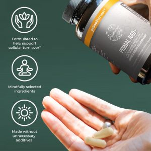 Primal Harvest Suplemento NAD+: ribósido de nicotinamida, trans-resveratrol, betaína, CoQ10, suplementos NAD para salud celular, energía y apoyo mitocondrial (60 unidades (paquete de 1)