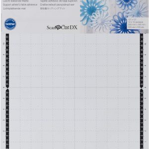 Brother ScanNCut DX Mat CADXMATLOW12, 12" x 12" Low Tack Adhesive for Thin and Delicate Materials, Replacement Accessory