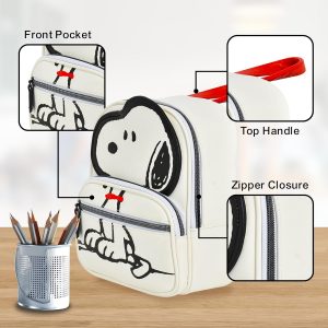 Concept One Peanuts Mini Backpack, Small Travel Bag for Men and Women, Snoopy, 9 Inch