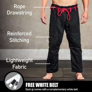 Elite Sports BJJ GI for Men IBJJF Kimono BJJ Jiujitsu GIS W/Preshrunk Fabric & Free Belt (See Special Sizing Guide)