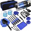 17pcs Car Detailing Kit Interior Cleaner, Car Interior Cleaning Kit with Handheld Car Vacuum, Car Detailing Brushes, Windshield Cleaning Tool, Car Cleaning Supplies, Car Accessories for Men, Women