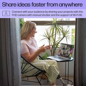 HP OmniBook AI Laptop Computer | Intel Ultra 9 285H | 32GB RAM, 1TB SSD | 16" Touchscreen | Long Battery Life and Fast Charging | 13 Tops NPU | Office 365 | Windows 11 Home | Type C RJ45 Cable
