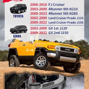 KSP Front Upper Control Arm For Toyota 4Runner 2003-2023, 2-4" Adjustable Front Aluminum Control Arm for 2006-2016 FJ Cruiser 2003-2022 Land Cruiser Lexus GX, One-piece Aftermarket Forged UCA