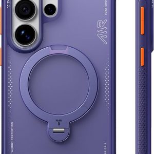 TORRAS Ostand Q3 Air for Samsung Galaxy S26 Ultra Case with 360 Magnetic Stand, Fit for MagSafe, Airbag Cushion, Mil-Grade Drop Tested, Shockproof Phone Case for S26 Ultra 6.9", Violet Surge