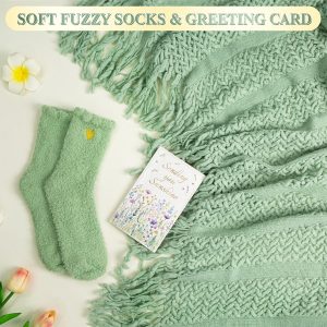 11 PCS Birthday Gifts for Women, Get Well Soon Gifts Baskets for Women Self Care Gifts, Spa Care Package After Surgery Thinking of You Sympathy Gift,Gift for Sick Friends Mom w/Blanket