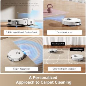 DREAME L40s Ultra AE Robot Vacuum and Mop Combo, 19,000Pa Suction, Self Emptying Dust Box, Flexible Mop & 167℉ Self Cleaning Washboard, Diverse Brush Selection, All-in-One Station, Auto Refill