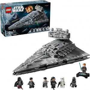 LEGO Star Wars Imperial Star Destroyer Juego de juguetes de construcción – Construcción y exhibición para niños y niñas, a partir de 10 años – Regalo para cumpleaños – Star Wars Darth Vader y 6