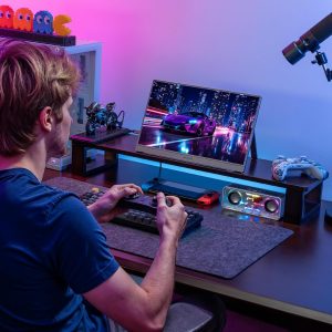 ARZOPA – Monitor portátil 16.1 pulgadas 2.5 K 180 Hz, 2560 x 1440 QHD, 107% sRGB, soporte integrado, HDR, ultradelgado, segunda pantalla para laptop, PC, PS5, Mac, Xbox - Z3FC