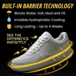 Aerosol protector de zapatillas – (10.6 onzas) protector de zapatos impermeable para zapatos (10 onzas) spray repelente de agua de zapatos blanco y repelente de manchas para lona, malla, cuero y