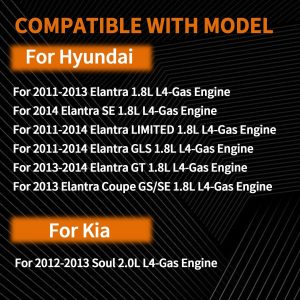 24321-2E000 Timing Chain Kit with Intake and Exhaust VVT Gear Compatible with Kia Soul 2.0L 2012-2013/Hyundai Elantra 1.8L 2011-2014