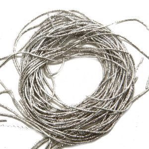 Zardosi Flexible 1mm French Bullion Wires [3 Metallic Colors x 0.29 OZ Each, Total 0.88 OZ / 25 Grams] Spring Nakshi Copper Metallic Thread for Embroidery and Jewelry Making