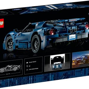 LEGO Technic 2022 Ford GT - Juego de construcción para adultos, kit coleccionable con características auténticas, a escala 1:12 en adelante, regalos para hombres y mujeres, para exhibir como dormitorio o decoración del hogar - 42154