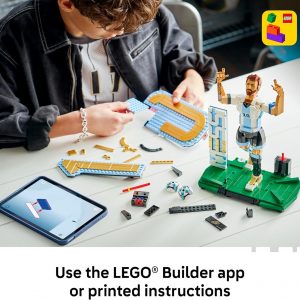LEGO Editions Lionel Messi – Collector's Set Co-Pack - Building Toy for Kids - Soccer Collectible - Sports Décor for Boys & Girls, Ages 12+ - Gift Idea for Soccer Fans - 66818