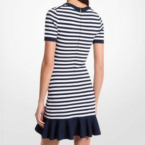 Michael Kors Minivestido acampanado a rayas para mujer