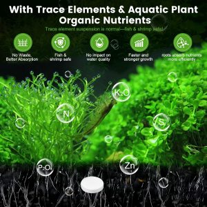 Root Tabs, Aquarium Plant Fertilizer, Aquarium Water Care Tabs, 100 Tabs Aquarium Plant Food Safe for Fish and Shrimp, Aquatic Plant Fertilizer for Planted Aquarium Substrate (100)